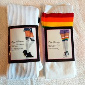 NEW 2 pairs Thigh Socks
